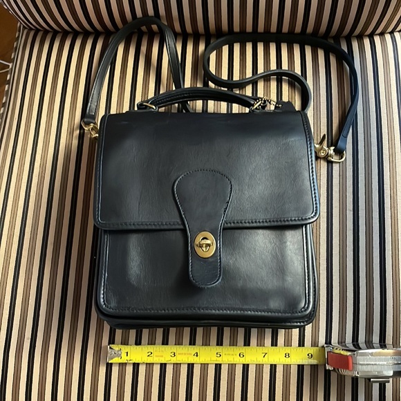 Vintage coach NAVY station bag 5130-VERIFIED AUTHENTIC - Picture 5 of 16